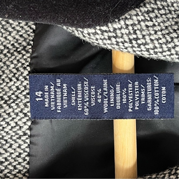 NWT Vintage Chaps Ralph Lauren Wool Tweed Peplum Back Equestrian Style Jacket L - Picture 6 of 8